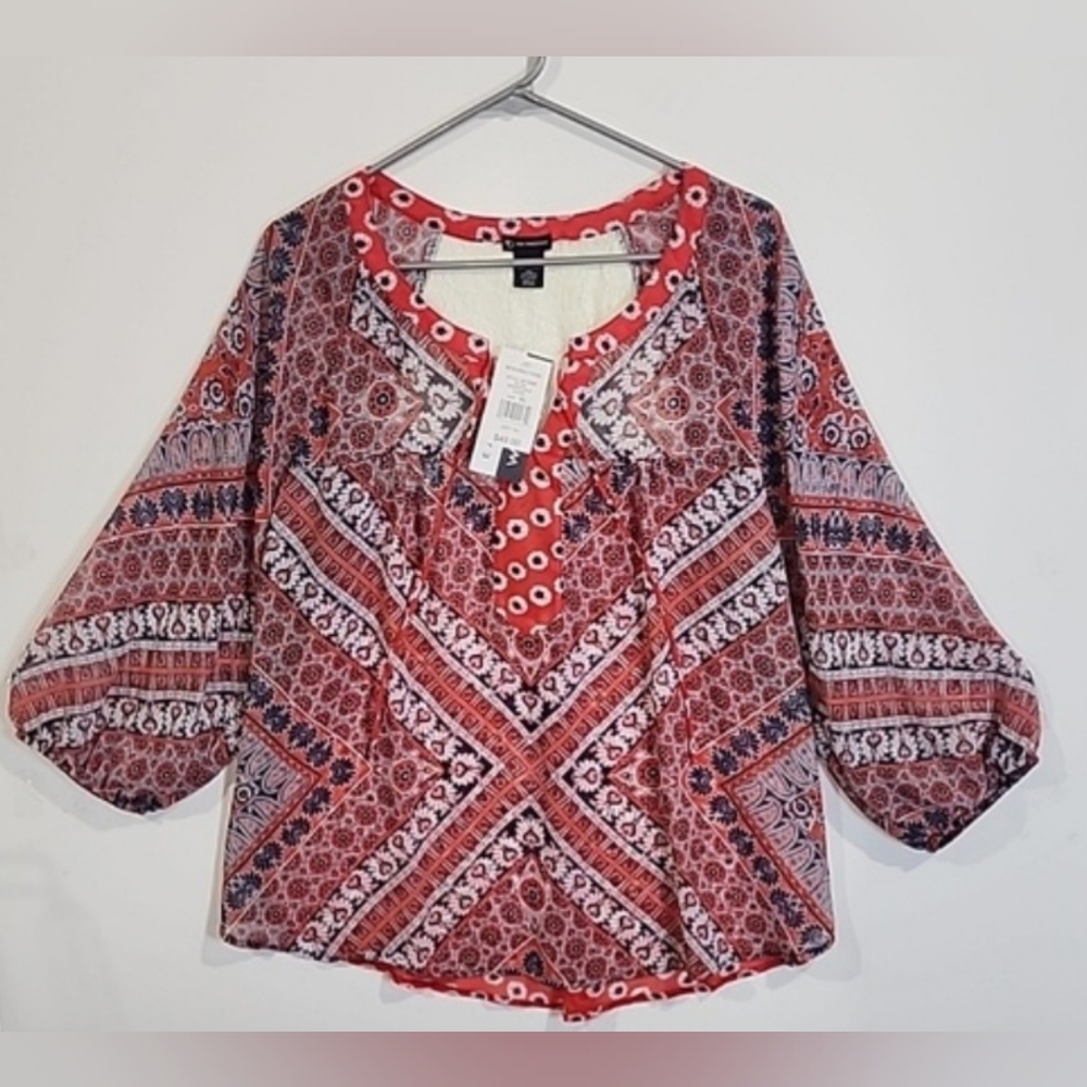 NEW DIRECTIONS peasant top NWT Size xlarge
